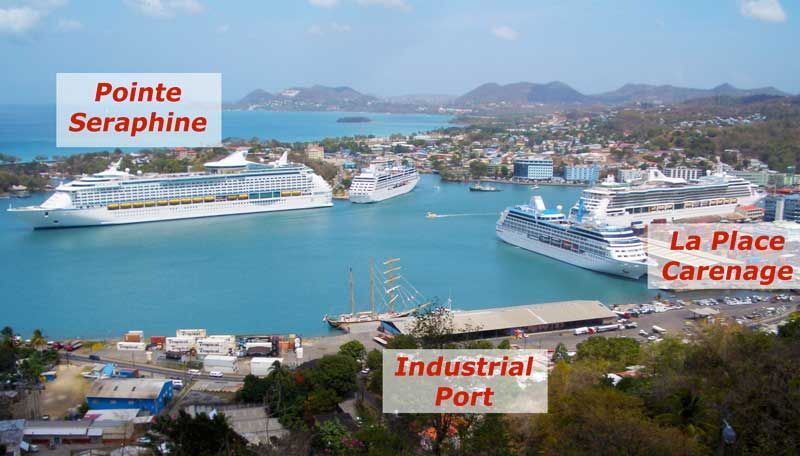 Port Castries cruise terminal, Saint Lucia